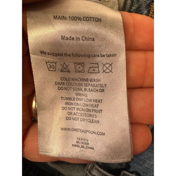 One Teaspoon Women’s Low Waist Boyfriend Distressed Jeans, Size 31 - Picture 7 of 7